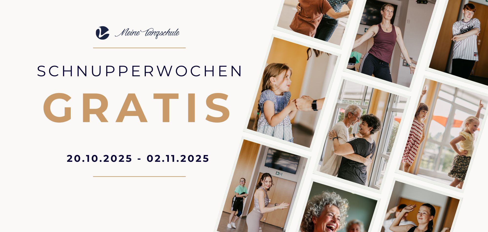 Gratis Schnupperwochen in allen Tanzkursen in unserer Tanzschule in Taucha bei Leipzig